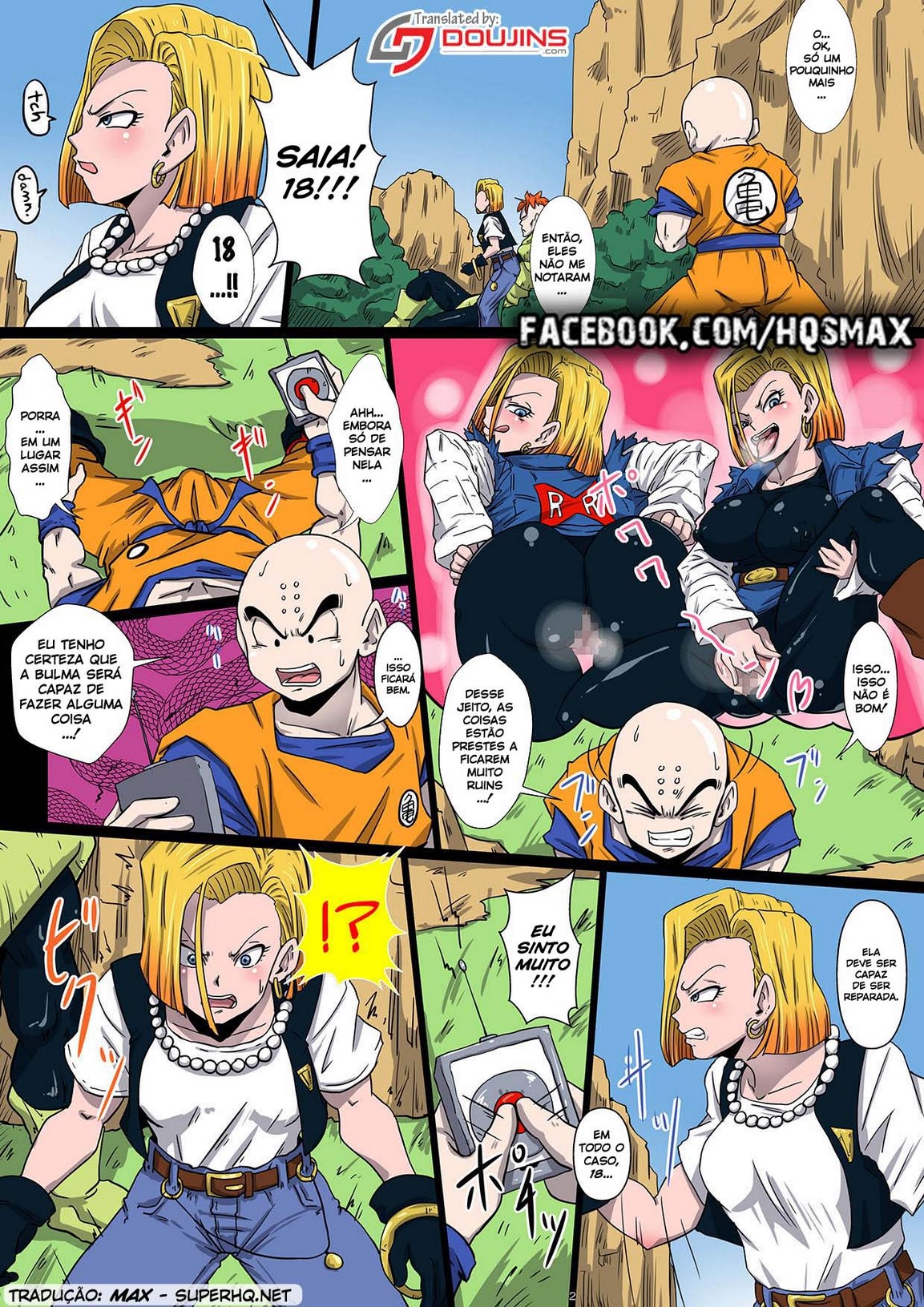 Kuririn fodendo Androide 18