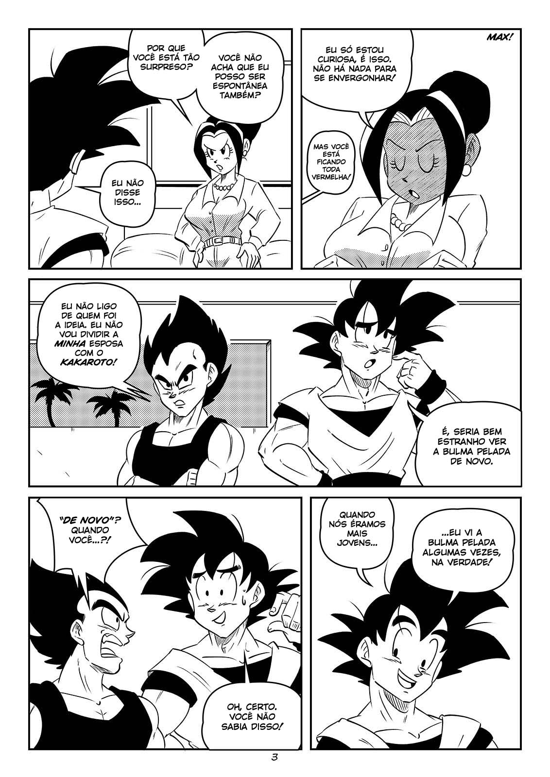 Troca de casais - Chi-Chi e Vegeta vs Goku e Bulma