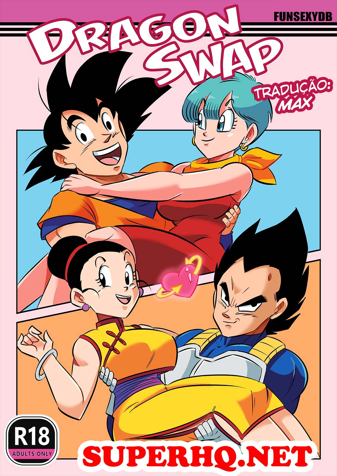 Troca de casais - Chi-Chi e Vegeta vs Goku e Bulma