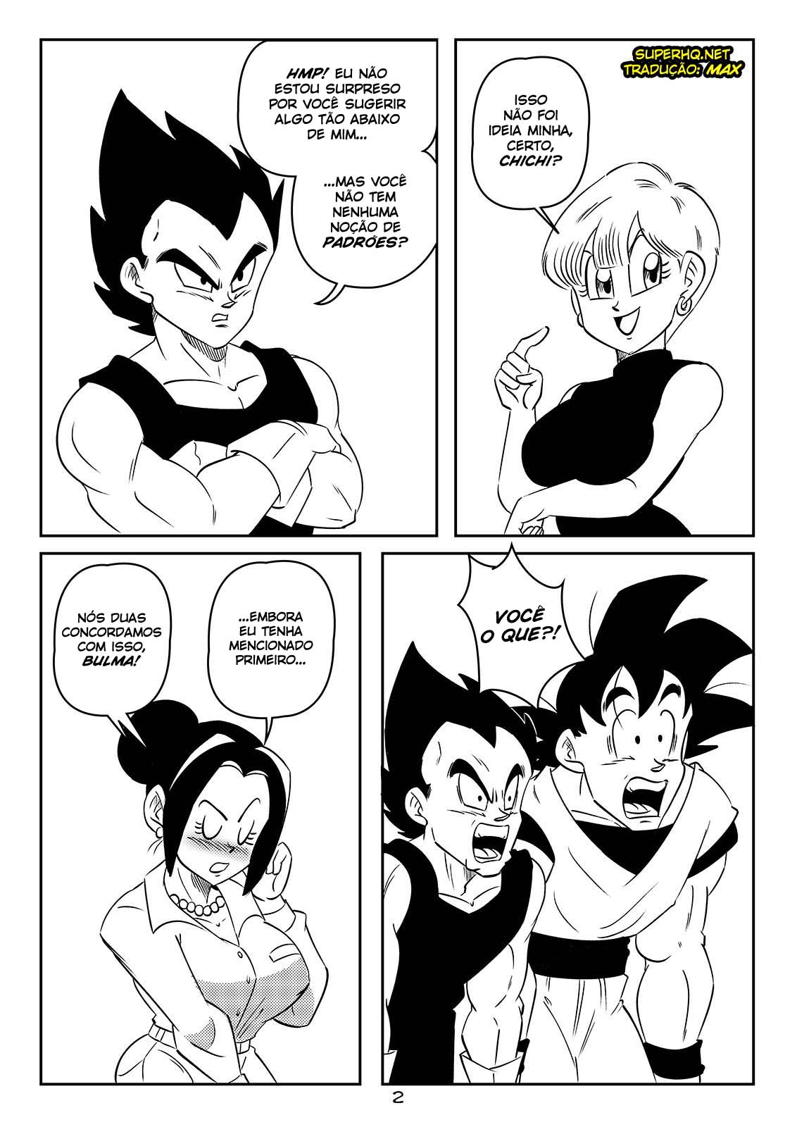 Troca de casais - Chi-Chi e Vegeta vs Goku e Bulma