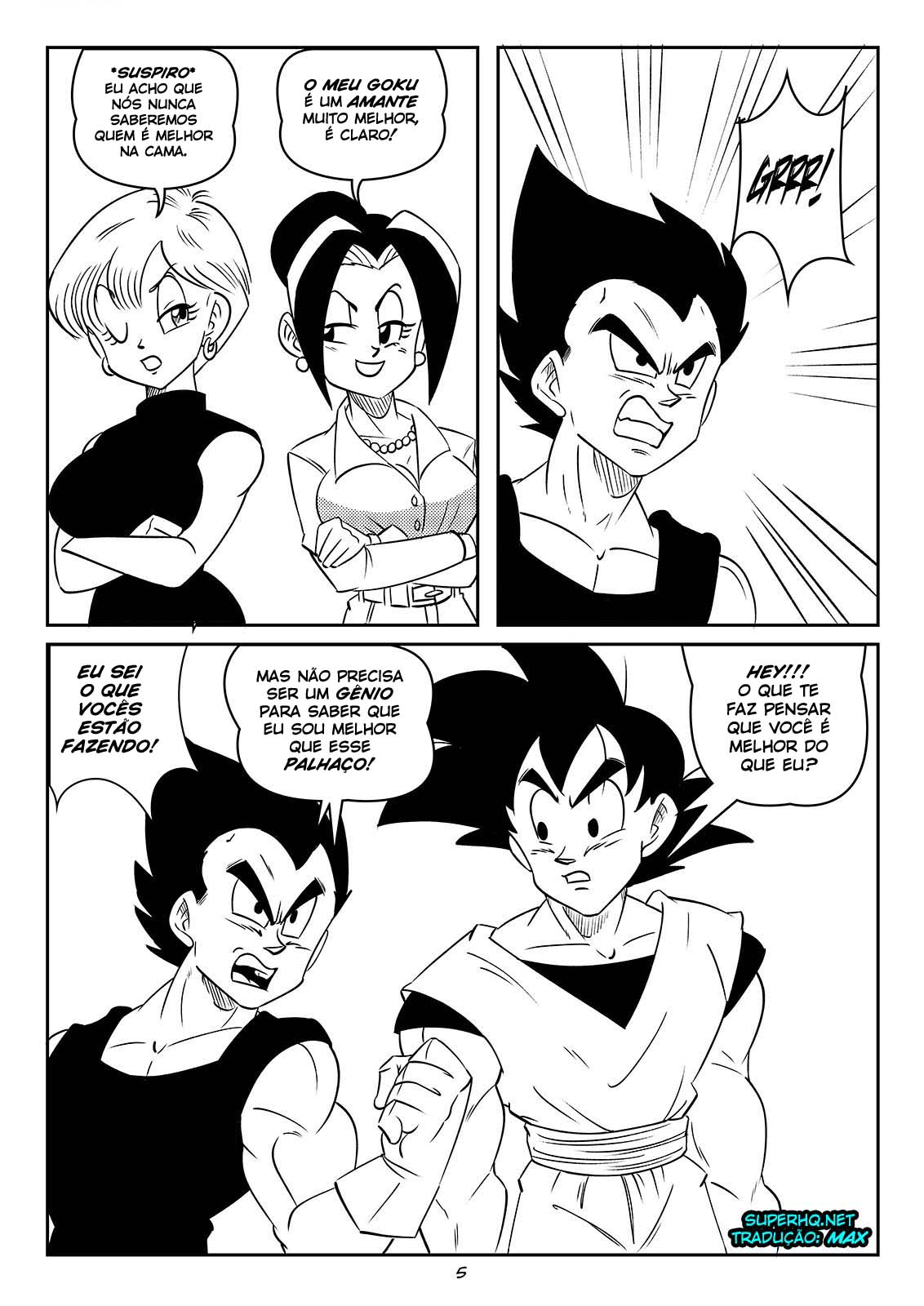 Troca de casais - Chi-Chi e Vegeta vs Goku e Bulma